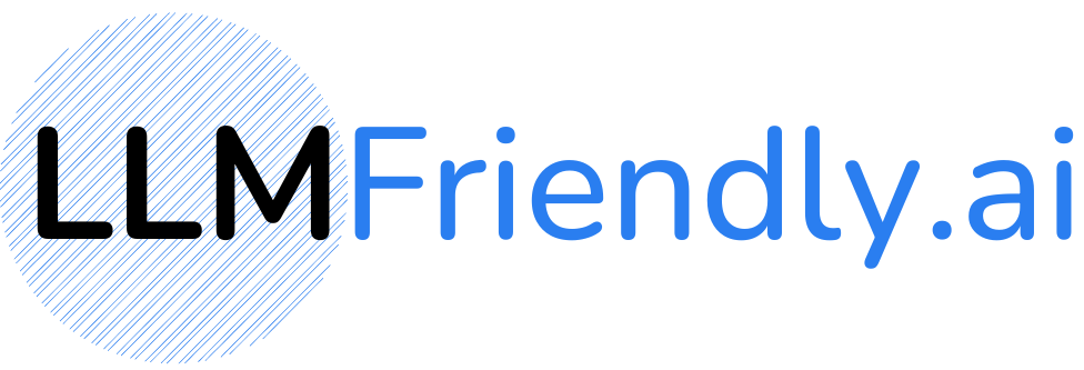 LLMFriendly.ai logo - AI brand monitoring and competitive intelligence platform for tracking ChatGPT and Gemini visibility